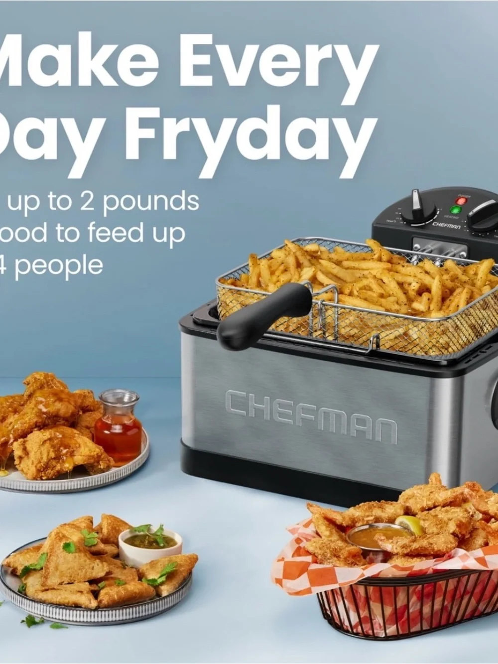 Silver & Black Deep Fryer - 4.5-Quart Capacity